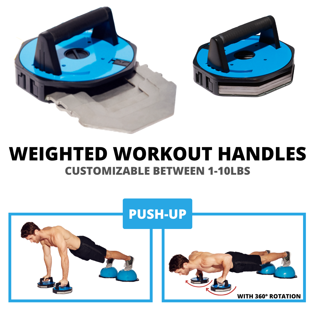 WEIGHTED WORKOUT PUSH-UP HANDLES (SPHERES NOT INCLUDED)